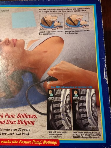 Posture Pump Neck Disc Hydrator Model 1000 Decompress Shape Lubricate