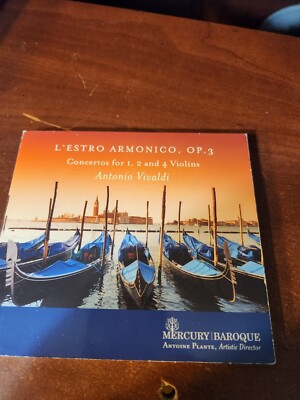 VIVALDI CONCERTOS 1,2,4 FOR VIOLINS L'ESTRO ARMONICO, OP.3 CD ANTOINE PLANTE