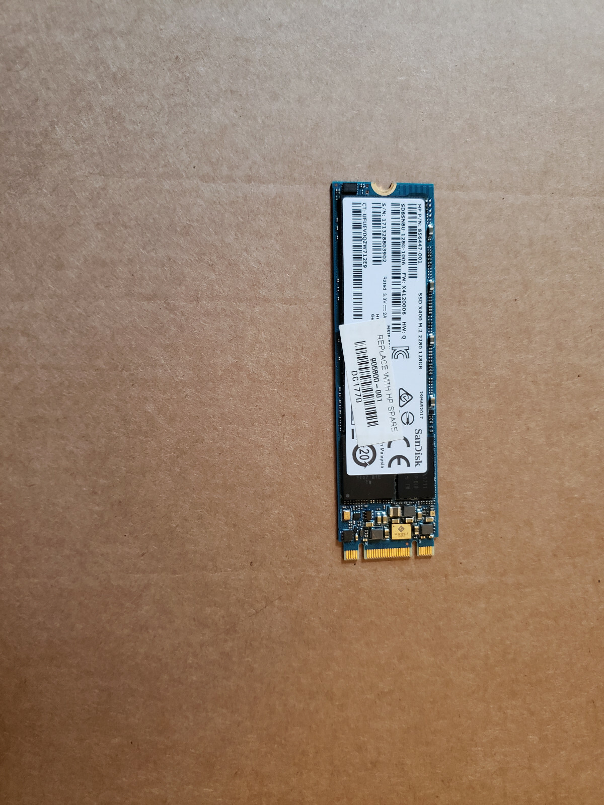 SSD Interne M.2 2280 SanDisk X400 - 128 GB