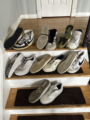 LOT of 7 used Nike New Balance HOKA Jordan Reebok Shoes Size 11 Men Shoes