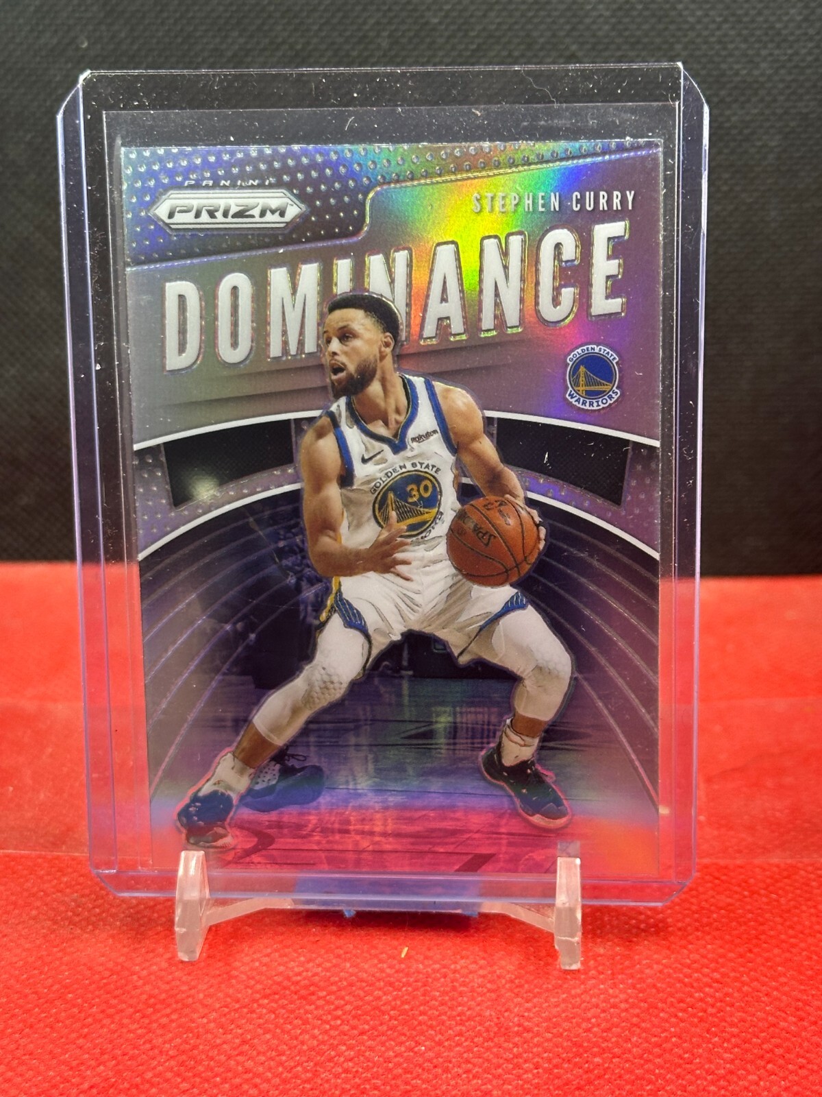 2019 Panini Prizm Stephen Curry #PATCH Game Worn Blue Jersey