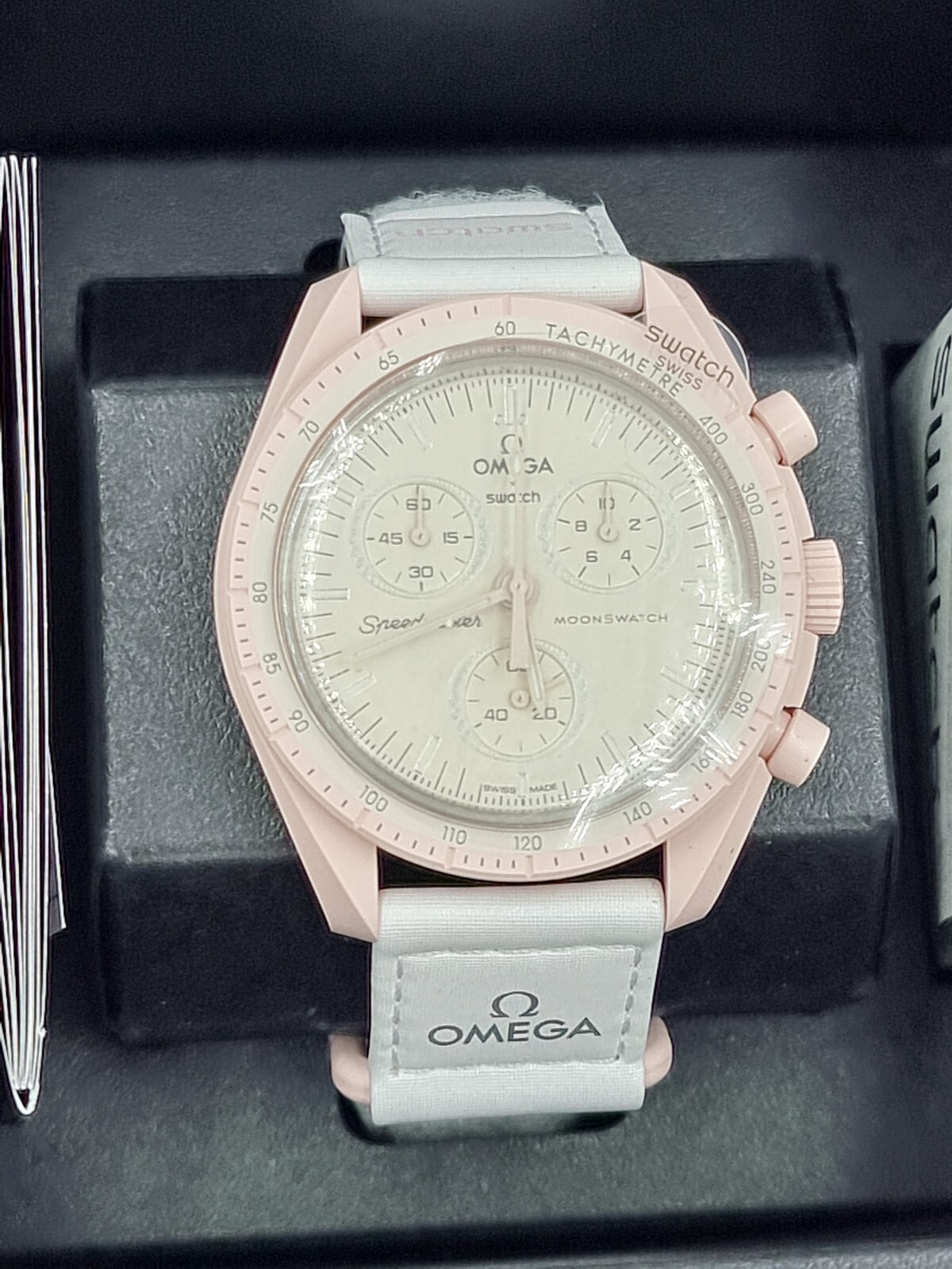 Pre-owned Venus Swatch X Omega Bioceramic Moonswatch Mission To