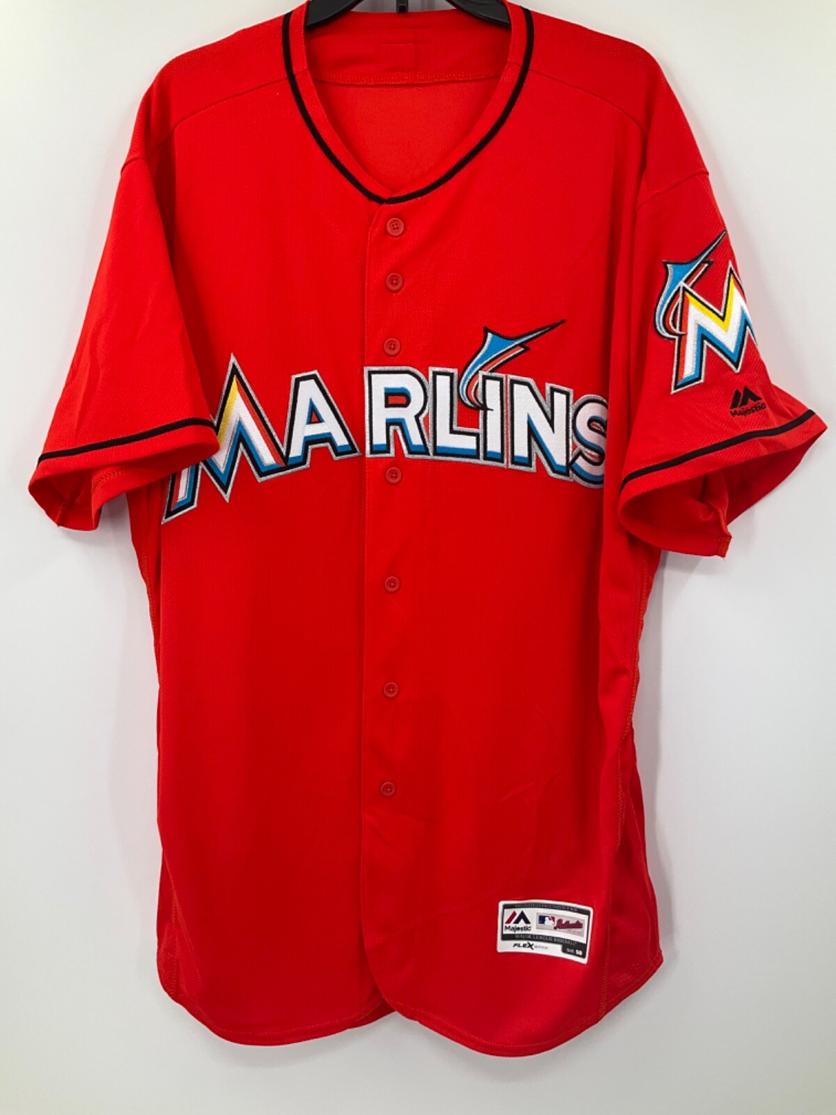MIAMI MARLINS 2016 GAME USED TEAM ISSUED MAJESTIC SPRING