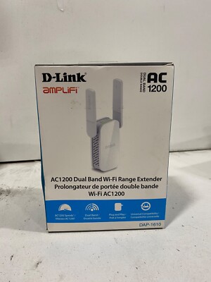 D-Link AC1200 WiFi Range Extender - White (DAP-1610)