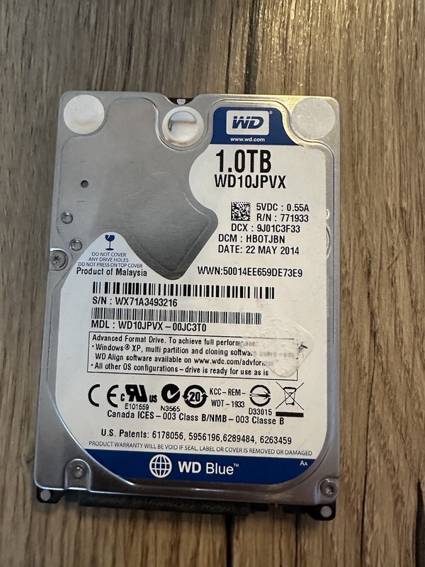 Western Digital Wd10jpvx-22jc3t0 1 To 2.5