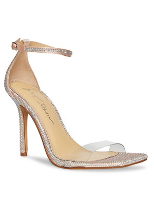 

BETSEY JOHNSON Женские розовые прозрачные босоножки на шпильке с открытым носком, 10 м, Розовый, SB-COLE