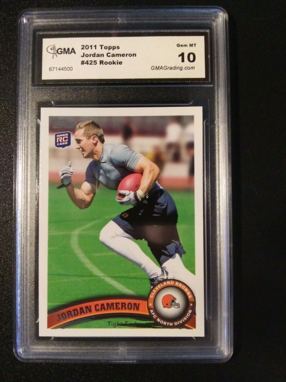 2011 TOPPS #425 Jordan Cameron Rookie Card - GMA 10 Gem Mint. rookie card picture