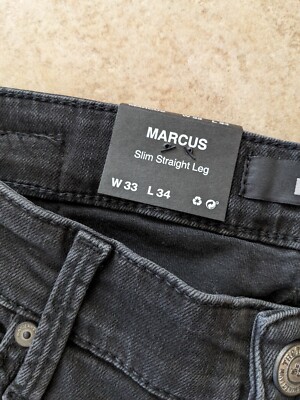 Mavi Marcus Slim Straight Fit Williamsburg Grey Men's Jeans