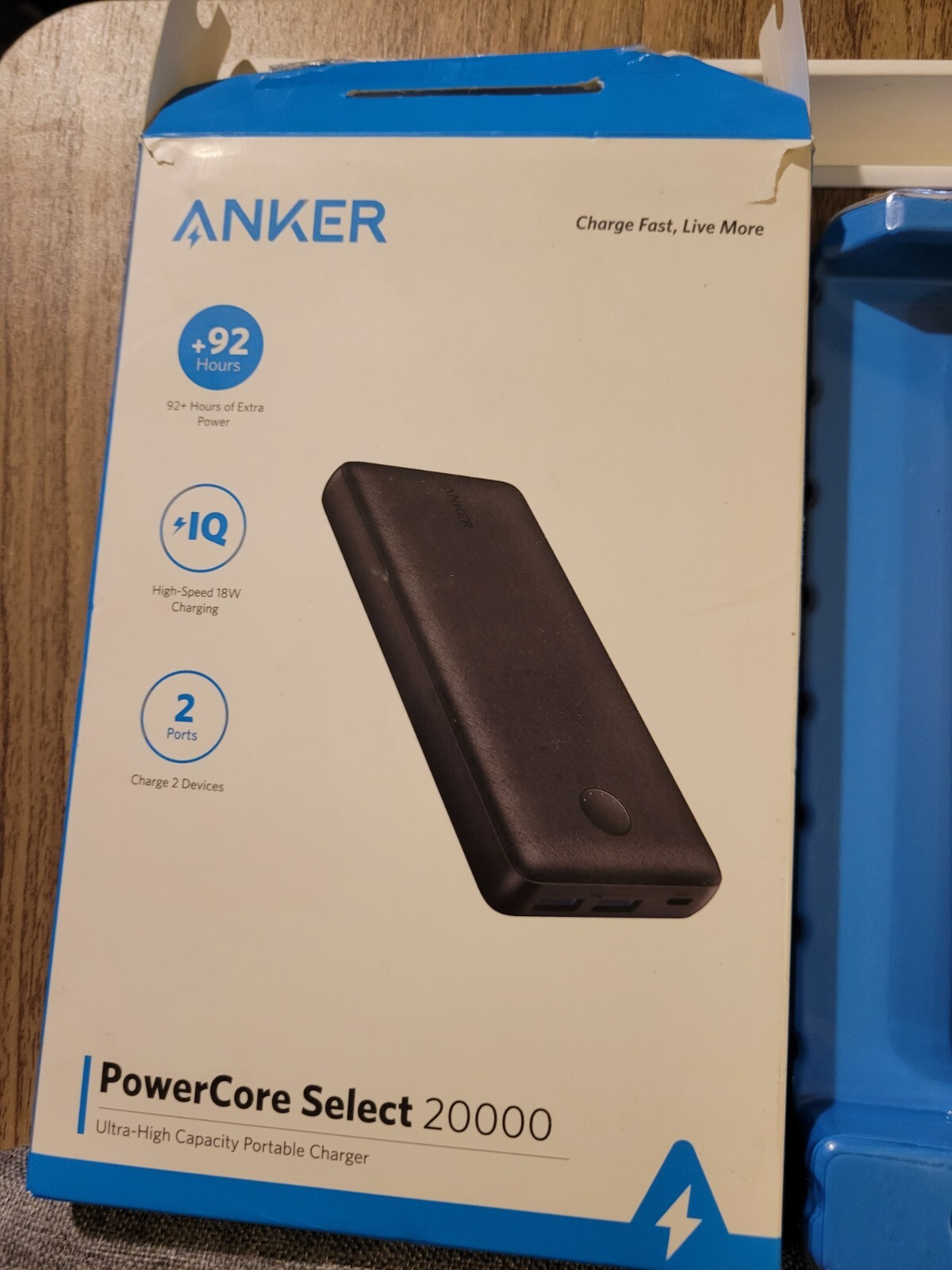 Anker 325 Power Bank 20000mAh USB-C Portable Charger 15W Max