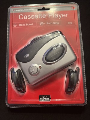 Cassette Player Portable Durabrand Model 820M Bass Boost Auto Stop Belt Clip New