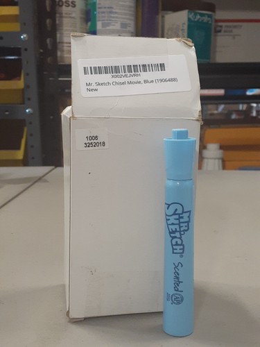 Mr. Sketch Washable Scented Markers, Chisel Tip, movie Blue, Blue, 11-Count