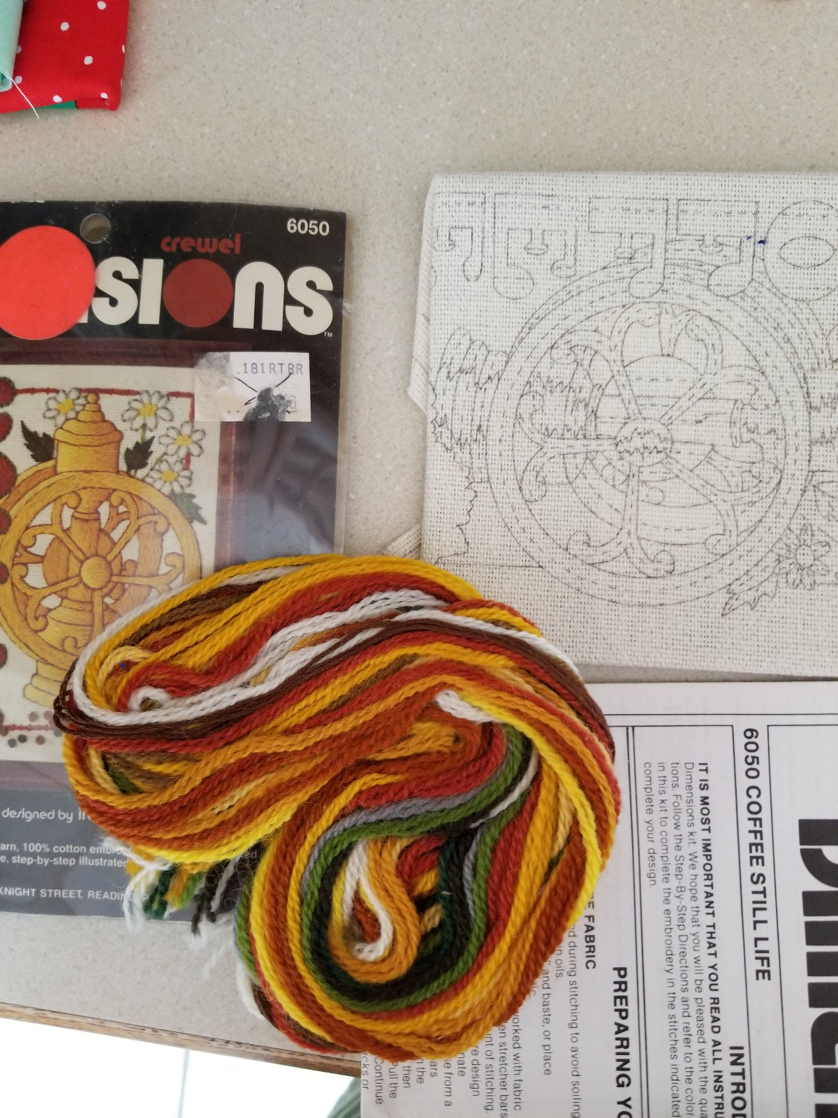 Dimensions Crewel Embroidery Kit COFFEE STILL LIFE