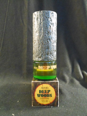 Avon ''Deep Woods'' log decanter, 1970's, new in box