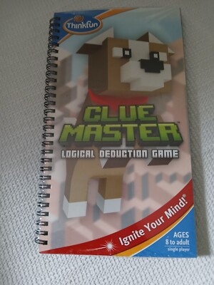 New Thinkfun Kids Clue Master Logical Dedication Game 8 & Up 40 Challenges 