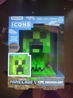Minecraft CREEPER Icon Light 3D Character Lamp Nightlight Video Game Fig  # 003
