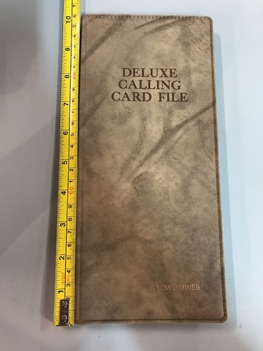 Deluxe Card File Wallet Business Card Organizer 48 Slots Tan
