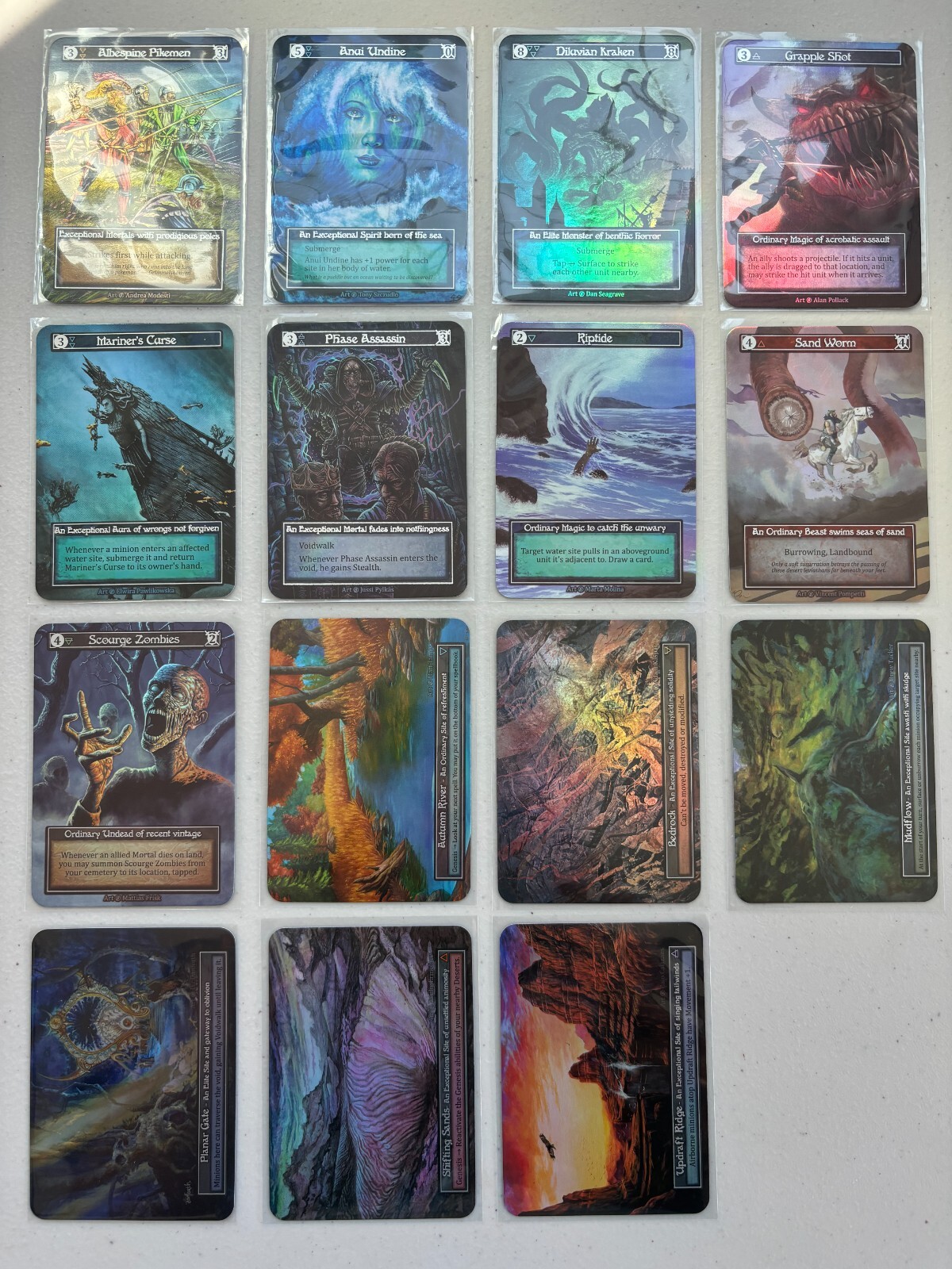 Sorcery TCG Beta Foils Lot (15 Foil Cards) | eBay