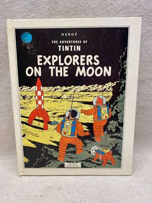 Rare First Edition Tintin: EXPLORERS ON THE MOON POP UP BOOK  1992 Herge