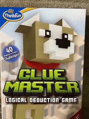 Thinkfun Clue Master Logical Deduction Game Reasoning 40 Challenges - BRAND NEW