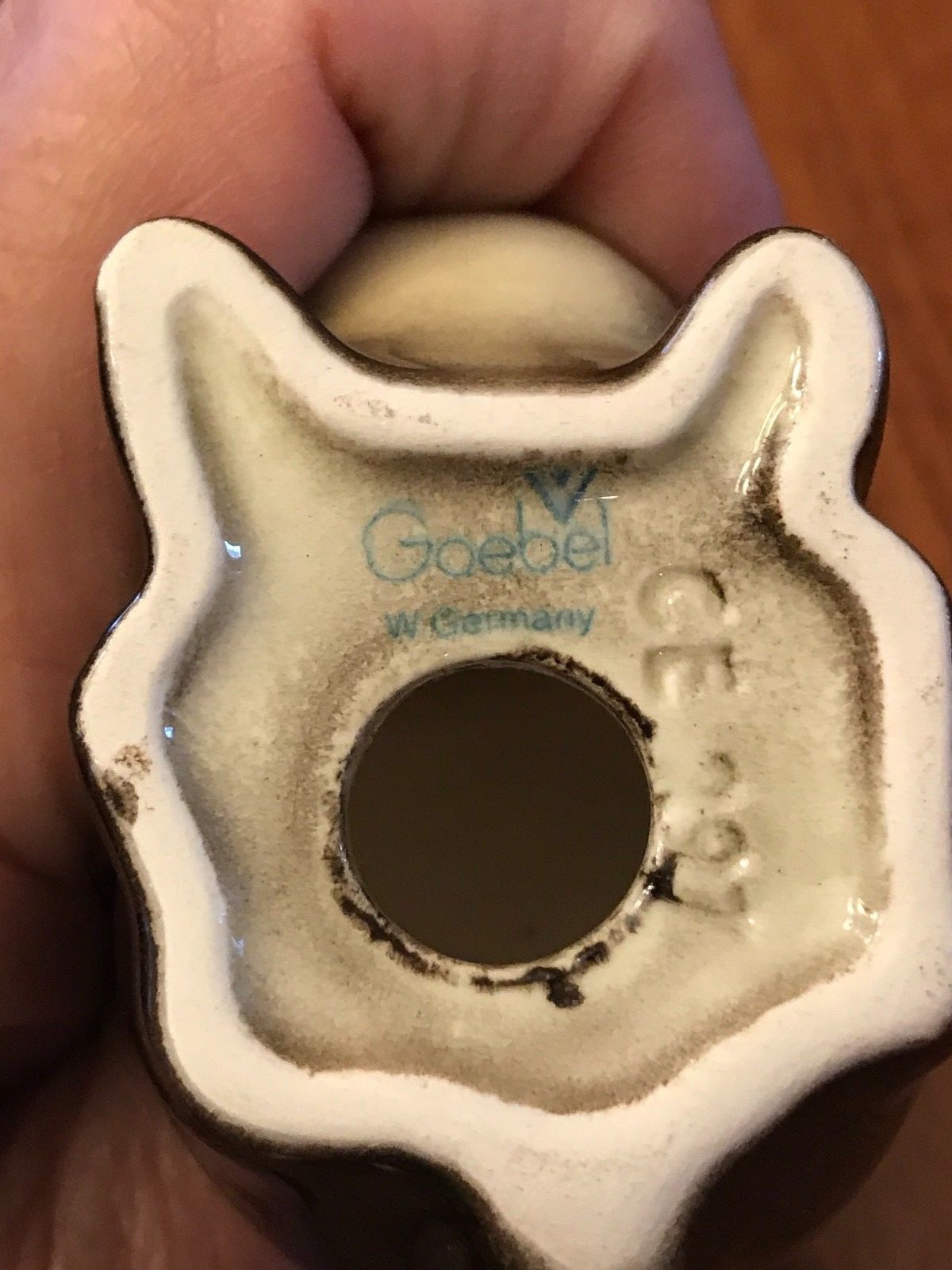 Set of 2 Vintage Goebel Brown Bunny Rabbit Figurines Stamped West Germany