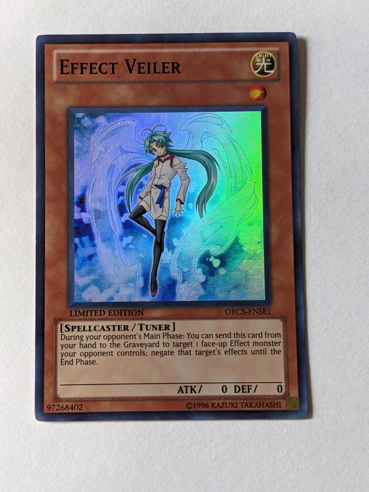 Effect Veiler YUGIOH Card ORCS-ENSE1 Limited Edition Effect Veiler YUGIOH Card ORCS-ENSE1 Limited Edition