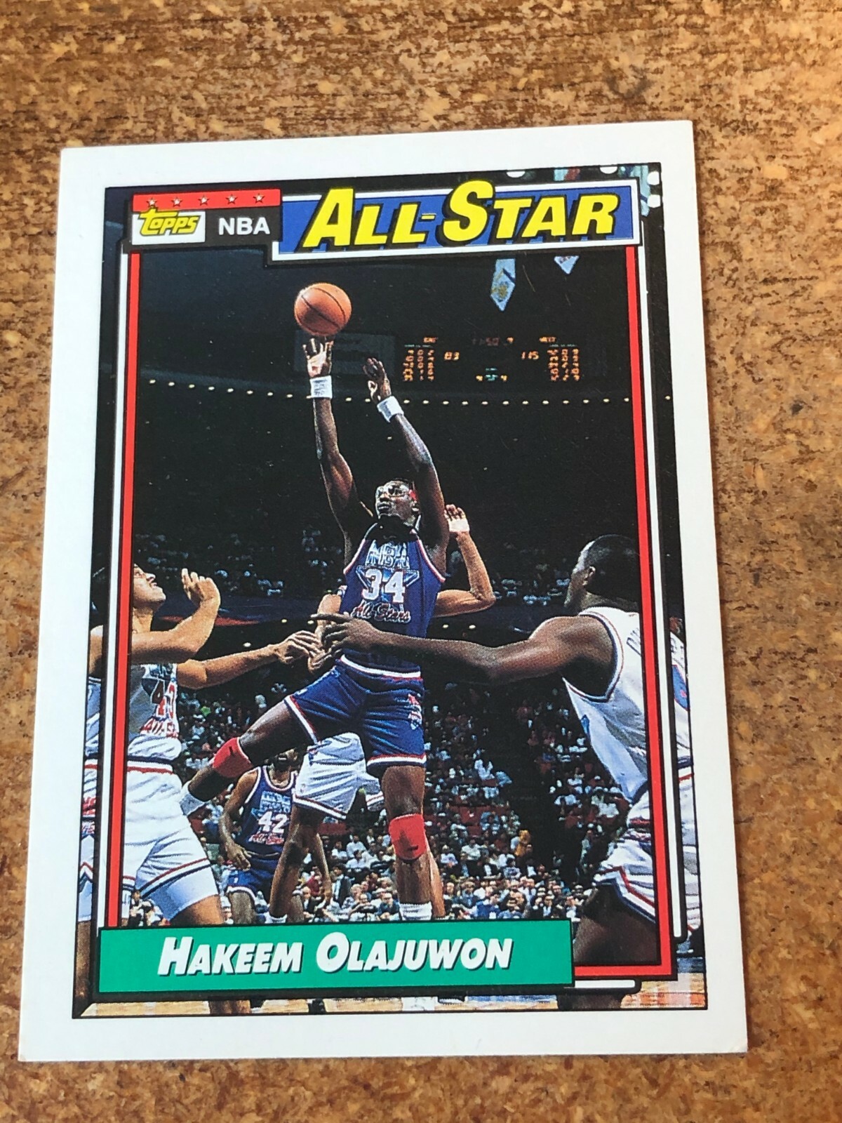 1992-93 Topps Basketball # 105 Hakeem Olajuwon All Star | eBay