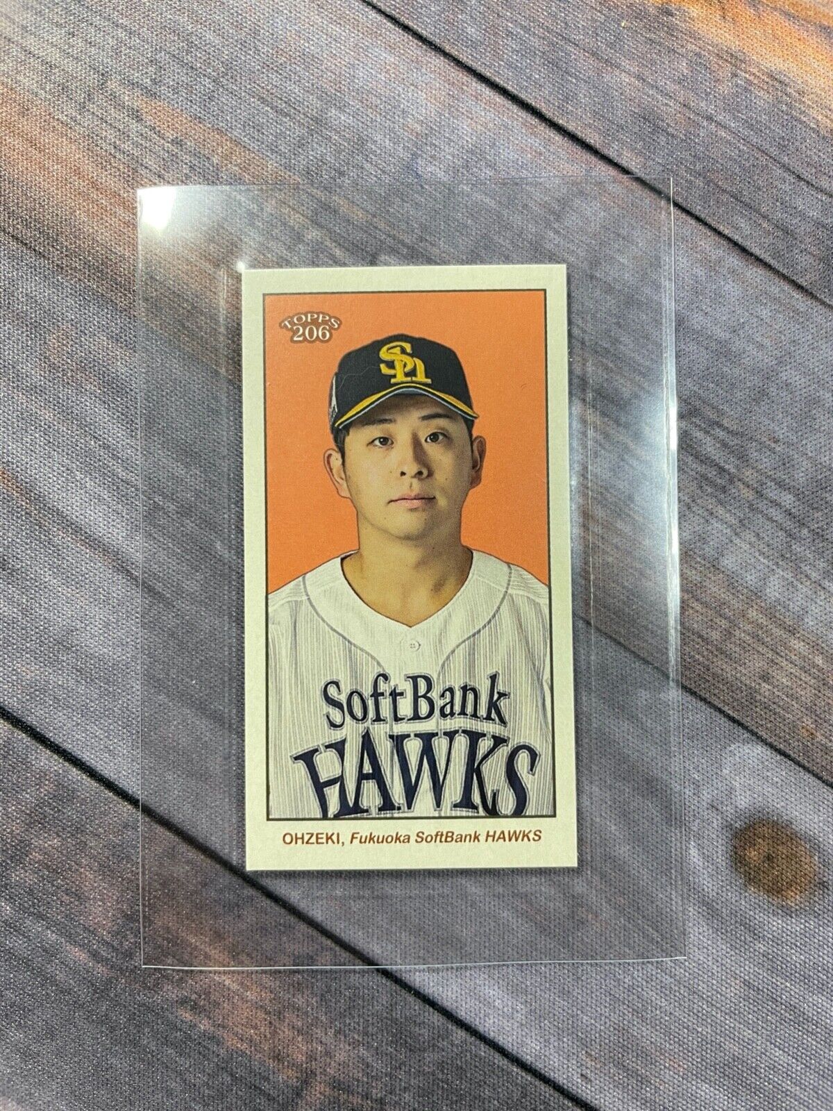 2023 Topps NPB 206 Tobacco Mini Tomohisa Ohzeki Fukuoka