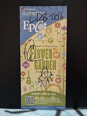 Chris Marion Ryan Ricks Little River Band Original Signed Epcot Festival Map