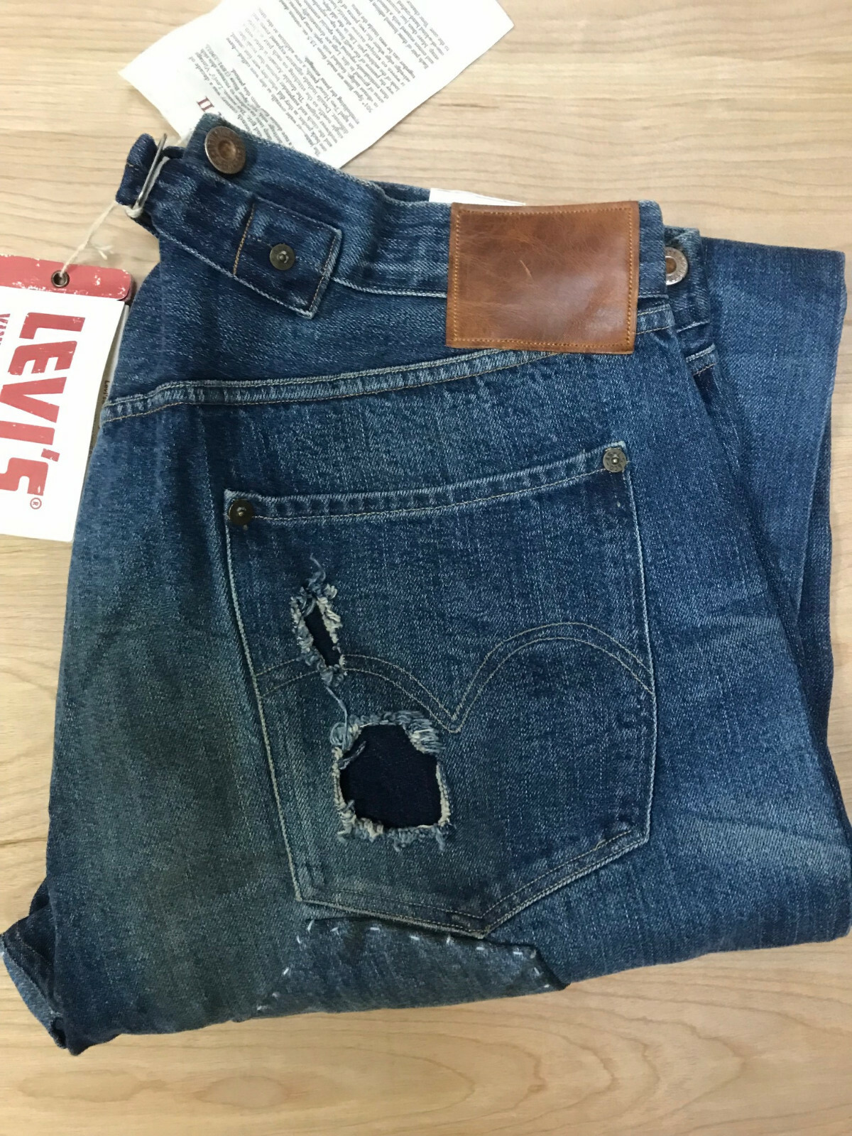 Levis Vintage Clothing LVC 1891-1901 Spur Bites 501 Jean