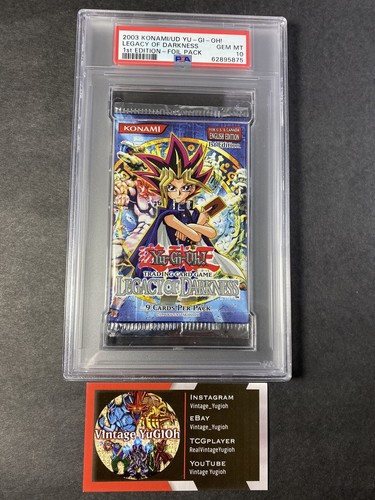 Yugioh PSA 10 Legacy Of Darkness LOD 1st Edition English