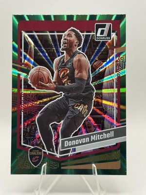 2023-24 Panini Donruss - Donovan Mitchell #140 Holo Green Laser