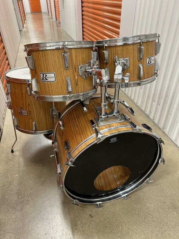 Rogers R-380 4pc Drum Kit Set 12/13/16/22” Vintage