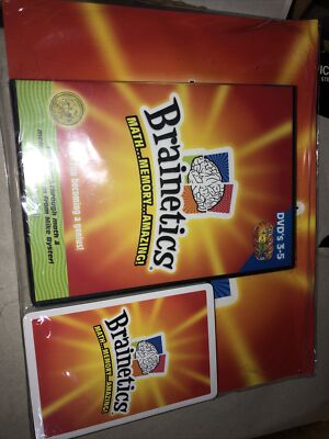 Brainetics MATH.. Memory..Amazing! Includes DVD's 3-5  & Playbook