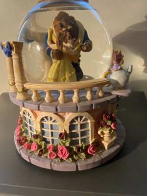 Disney Beauty and the Beast Musical Snow Globe Rose Garden 1991 Retired RARE