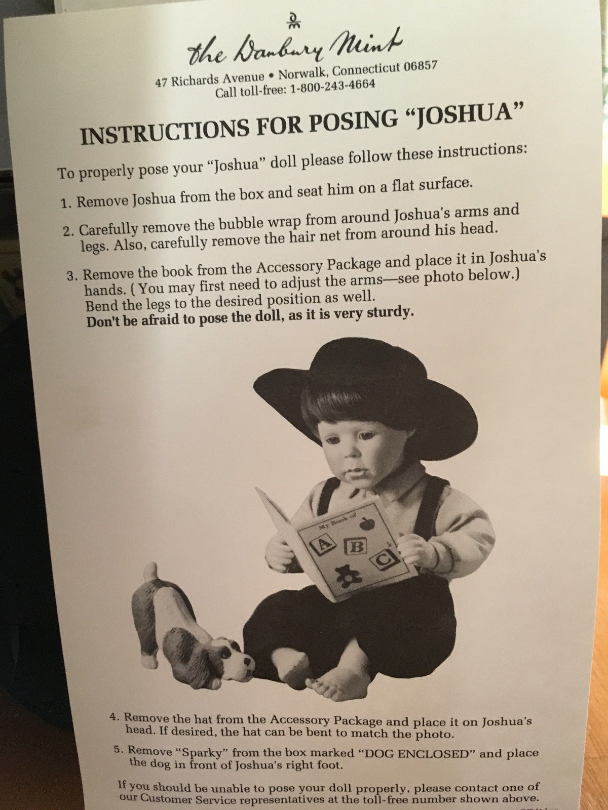 DANBURY MINT AMISH DOLL 