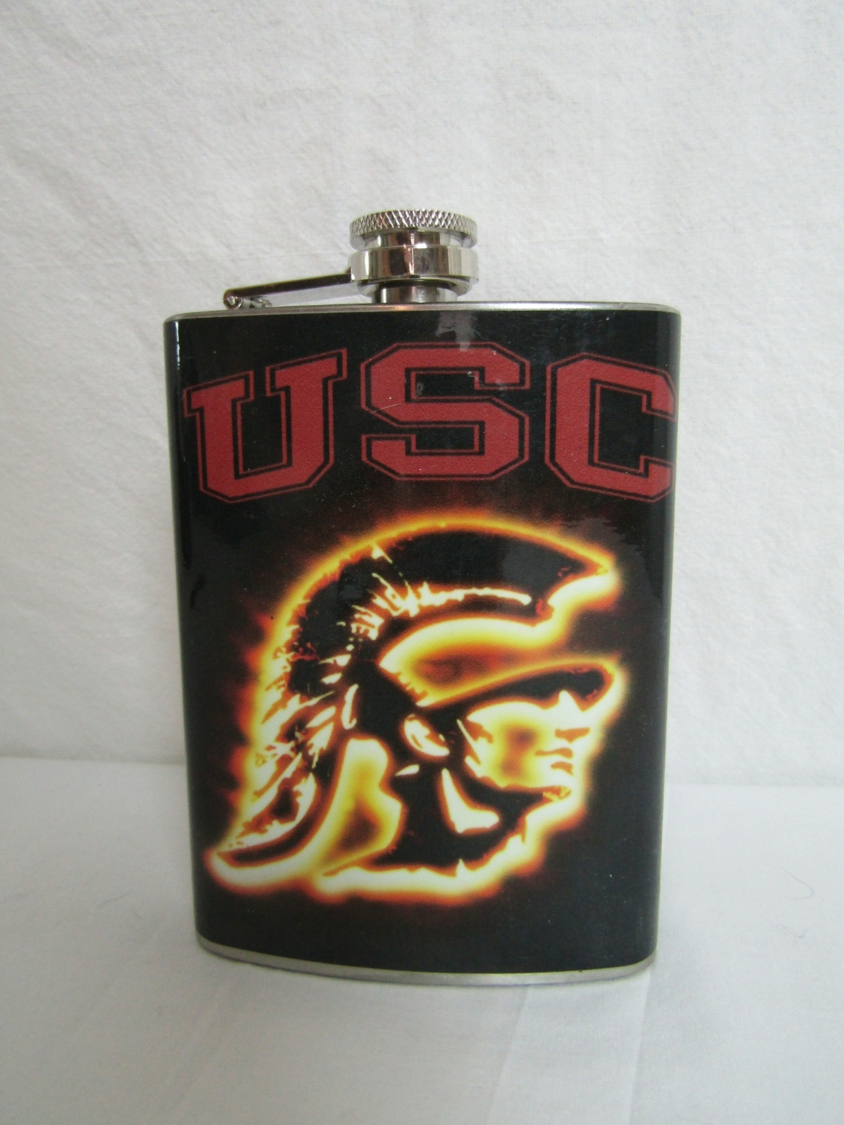 USC Trojans Stainless Steel 8oz Hip Flask - Official Branded College Drinkware