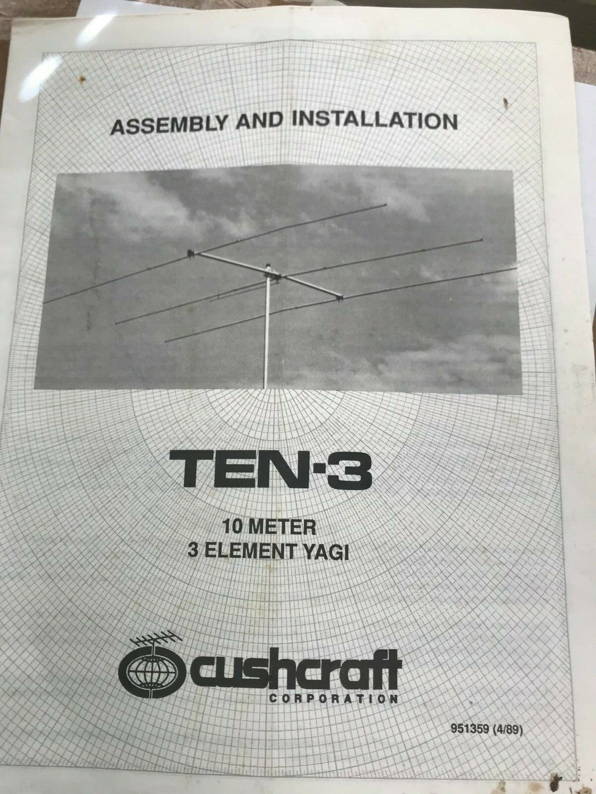 Cushcraft TEN-3 10M 3 Element Monoband Yagi