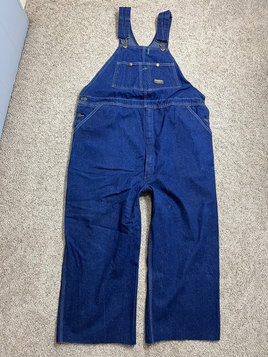 cheer❤︎商品 OSHKOSH USA製 オーバーオール W40 古着 50s USA製 Oshkosh B'gosh 濃紺 インディゴ デニム ワーク