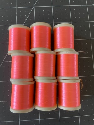 Fluorescent Pink - 9 Danville 140 Denier Thread Flymaster Plus Waxed