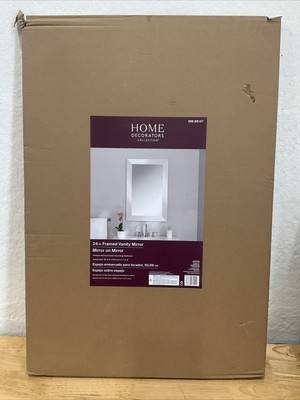 Home Decorators Collection 24 in. W x 36 in. H Rectangular Plastic Framed Wall B
