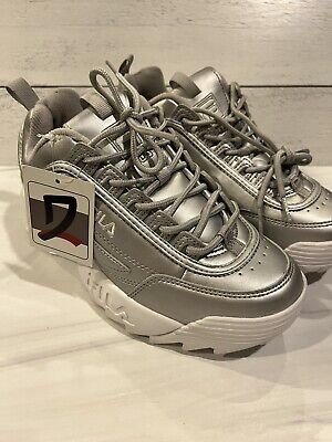 Fila ray white silver deals