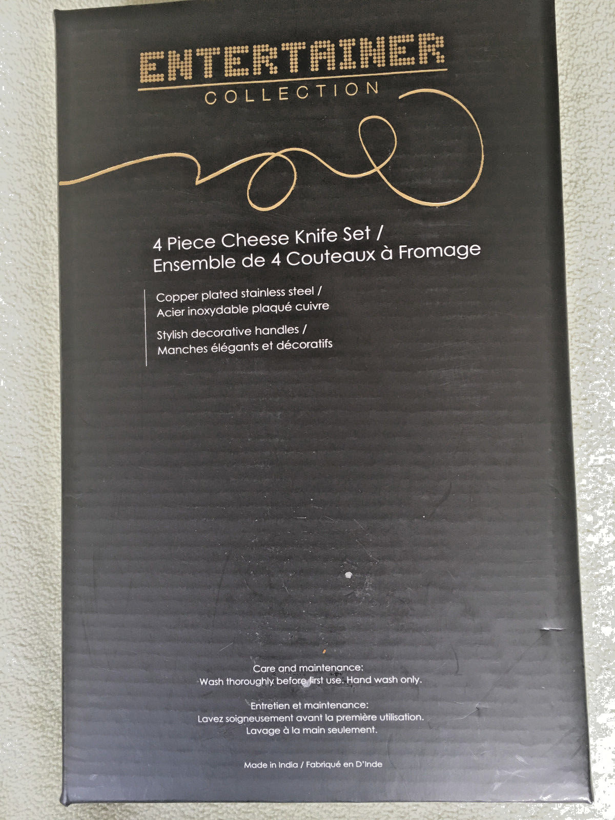 COOPER/STAINLESS Entertainer collection  STEEL 4 PIECE CHEESE KNIFE SET NIBEt