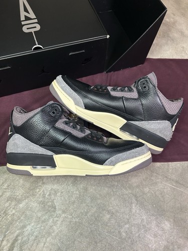 Pre-owned Jordan Sz 13m -a Ma Maniere X Air  3 While You Were Sleeping Fz4811-001 Ships Now In Black