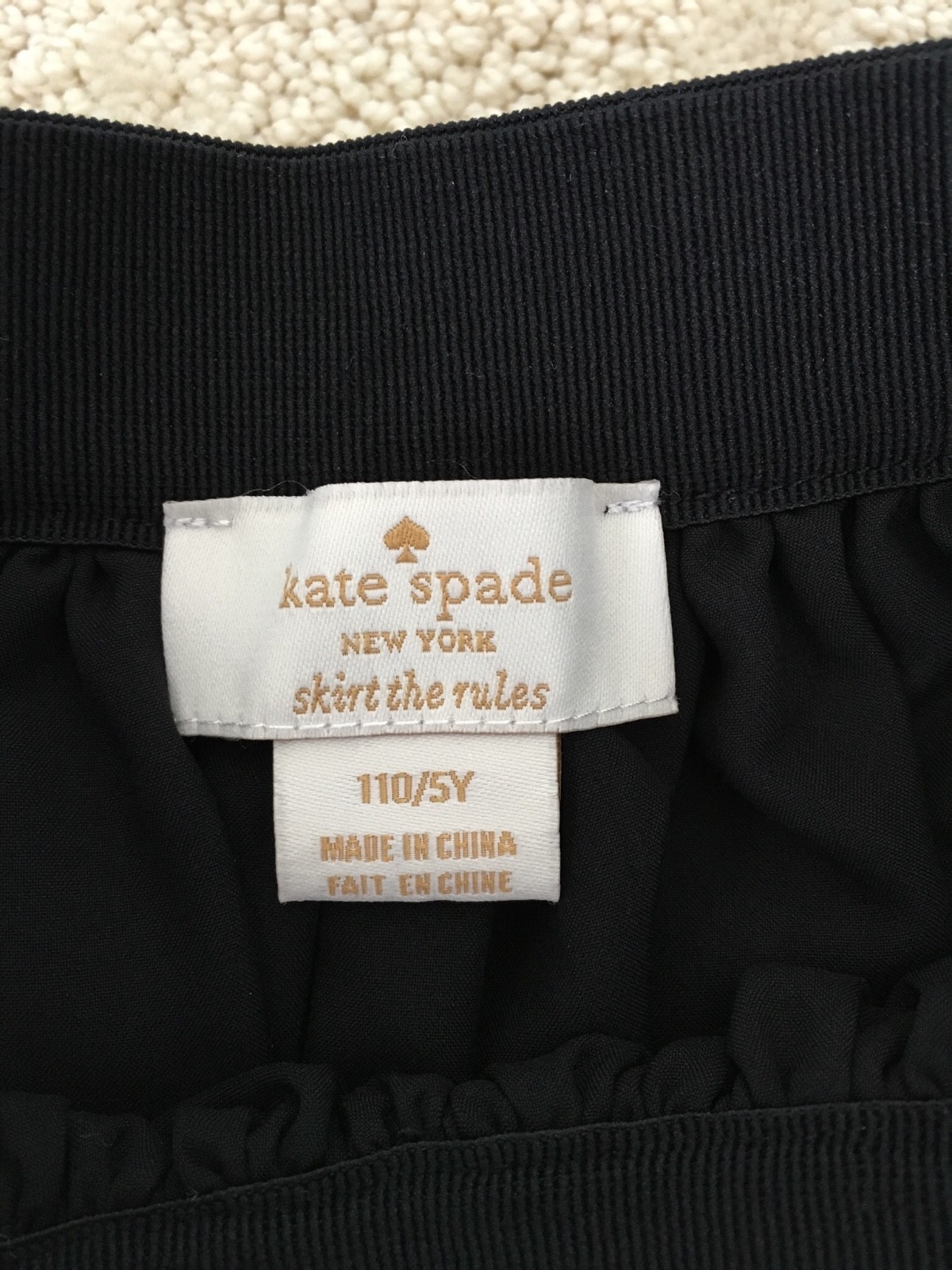 Girls 5T Kate Spade Blue and Black Floral Skirt