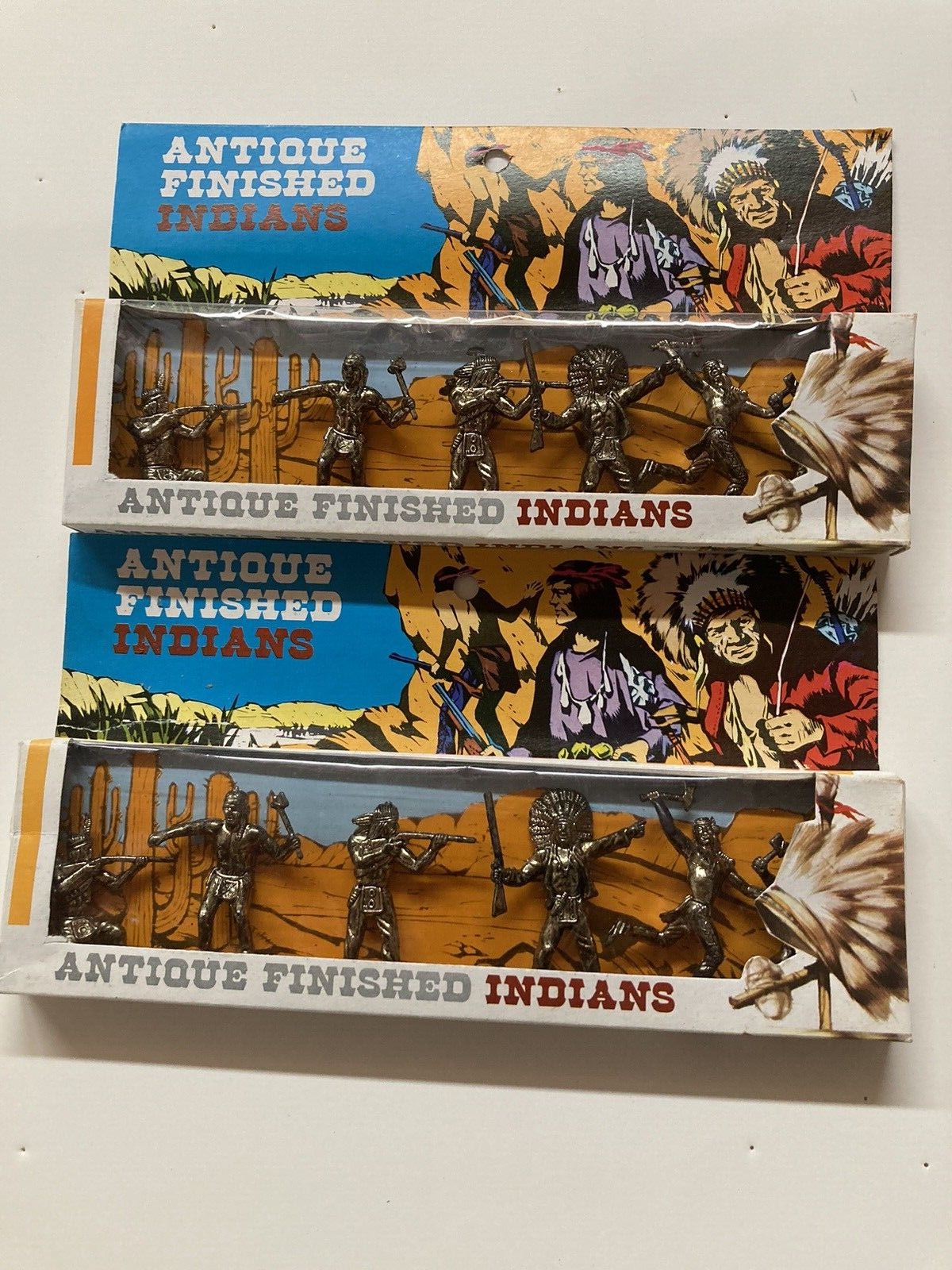 Vintage Antique  Indians PVC Figure from Frontier Town Hong Kong 70's