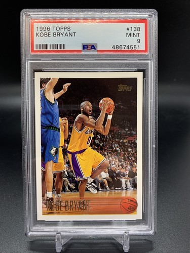 【NBA】Kobe Bryant 1996 Topps #138RC PSA9 1996 Topps Basketball Kobe Bryant ROOKIE RC #138 PSA 9 MINT