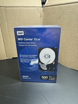 WD Cavier Blue Western Digital 500GB SATA 3.5 Internal Hard Drive WD5000KSRTL