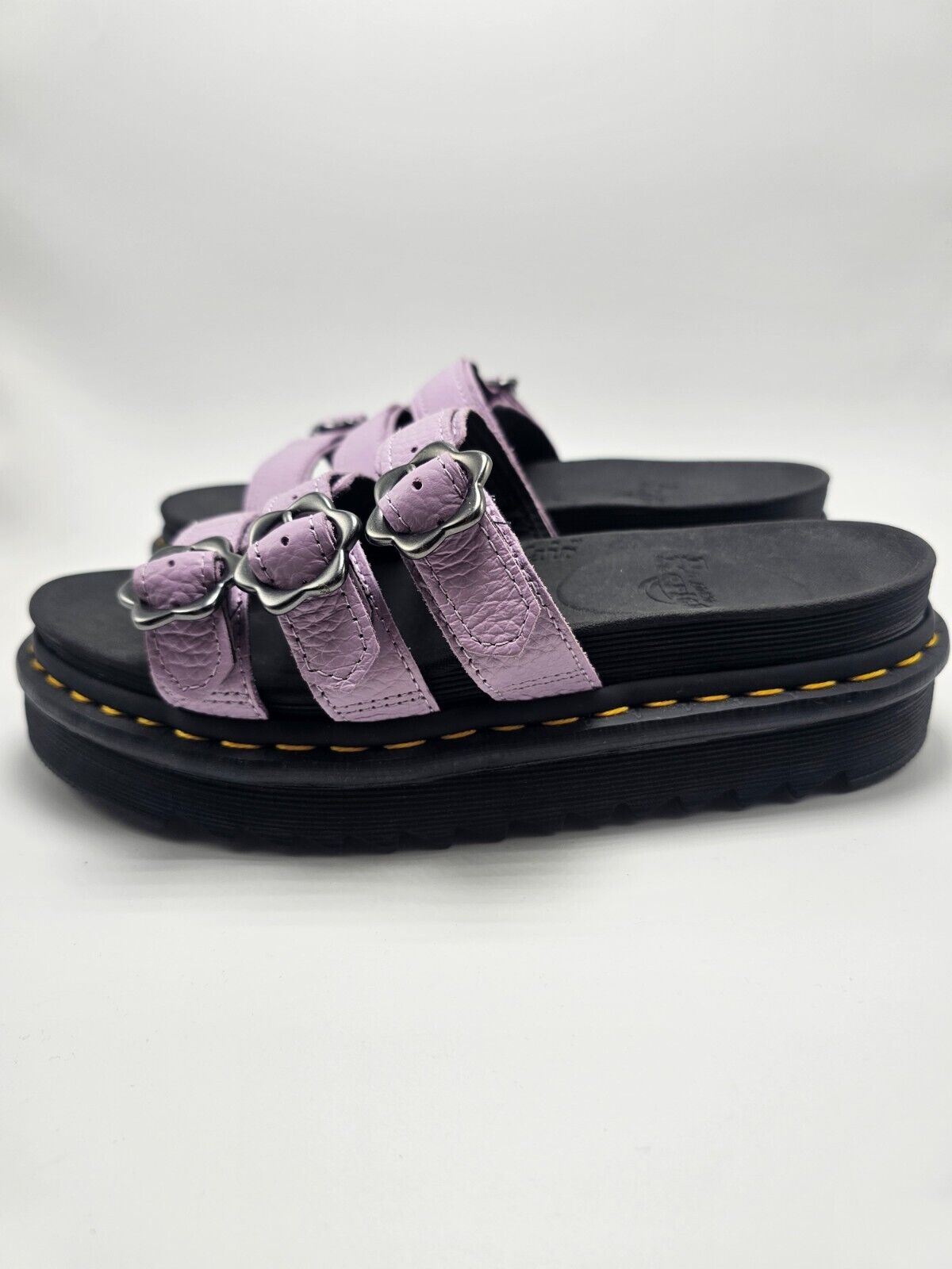 Dr. Martens Blaire Chunky Platform Leather Slide Sandals SZ Dr. Martens Blaire Chunky Platform Leather Slide Sandals SZ