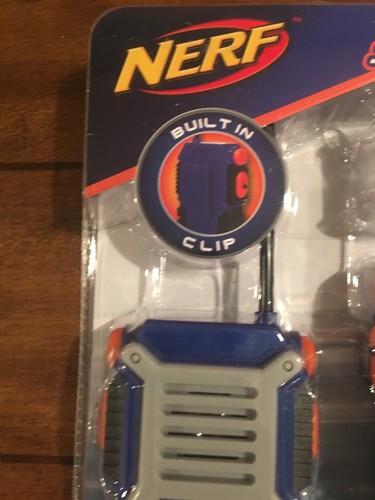 Nerf Kids Walkie Talkie N-Strike Features 1000 Feet Range Built in Clip Set of 2