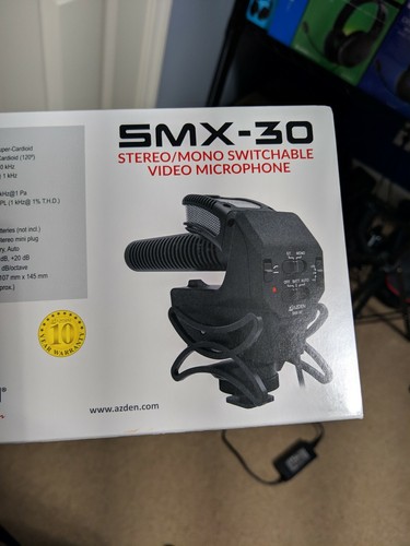 Azden SMX-30 Stereo/Mono Switchable Video Microphone in Excellent Condition!